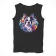 Watercolor Floral Boston Terrier Mama Dog Lover Mother's Day Men Tank Top, funny design