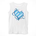 Bavarian Flag As Heart Blue Diamond Bavaria Men Tank Top, funny design
