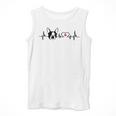 Boston Terrier Heartbeat Heart Line Men Tank Top, funny design