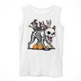 Boston Terrier Skeleton Mummy Witch Halloween Men Tank Top, Boston Terrier Halloween Gifts, funny design