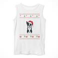 Boston Terrier Wearing Santa Hat Ugly Xmas Dog Lovers Men Tank Top, funny design