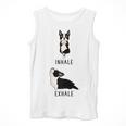 Inhale Exhale Yoga Boston Terrier Tshirt Men Tank Top, funny design