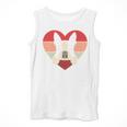 Retro Heart Boston Terrier Dog Vintage Valentine Men Tank Top, funny design