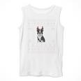 Ugly Xmas Sweater Style Boston Terrier Reindeer Christmas Men Tank Top, Boston Terrier Christmas Gifts, funny design