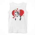 Valentine's Day Boston Terrier Heart Men Tank Top, funny design