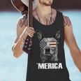 4th July Blue Heeler Dog Merica Patriotic USA Flag Cute Men Tank Top, gift for family, gift for coworker