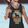Best Dog Father Dad Vintage Boston Terrier For Men Women Men Tank Top, Boston Terrier Dad Tank Tops, gift for family, gift for coworker