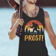 Bigfoot Sasquatch Prost Retro Bavarian Oktoberfest Men Women Men Tank Top, gift for family, gift for coworker