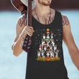 Boston Terrier Dog Christmas Tree Santa Hat Xmas Pajama Men Women Kids Men Tank Top, Boston Terrier Christmas Tank Tops, gift for family, gift for coworker
