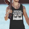 Boston Terrier Dog Official Sleep Pajamas Nightgown Men Tank Top, gift for family, gift for coworker