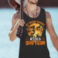 My Boston Terrier Dog Rides Shotgun Witch Halloween Men Women Men Tank Top, Boston Terrier Halloween Tank Tops, gift for family, gift for coworker