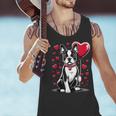 Boston Terrier Dog Valentine's Day Dog Owner Valentine Men Tank Top, gift for family, gift for coworker