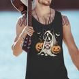Boston Terrier Ghost Boo Halloween Costume Spooky Season Men Tank Top, Boston Terrier Ghost Tank Tops, Boston Terrier Halloween Tank Tops, gift for family, gift for coworker