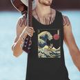 Boston Terrier Japanese Kanagawa Wave Surf Dog Men Tank Top, gift for family, gift for coworker