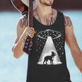 Boston Terrier Mom Dad Dog Alien UFO For Men Women Men Tank Top, Boston Terrier Mom Tank Tops, Boston Terrier Dad Tank Tops, gift for family, gift for coworker