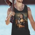 Boston Terrier Mona Lisa Painting Art Dog Mom Dad For Men Women Kids Men Tank Top, Boston Terrier Mom Tank Tops, Boston Terrier Dad Tank Tops, gift for family, gift for coworker