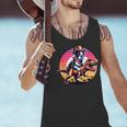 Boston Terrier Wearing A Cowboy Hat On T-Rex Men Tank Top, gift for family, gift for coworker