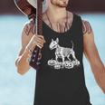 Bull Terrier Skeleton Birthday Halloween Kids Men Tank Top, gift for family, gift for coworker