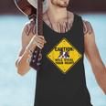 Caution Sign Boston Terrier Dog Bostie Puppy Men Tank Top, gift for family, gift for coworker