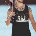 Christmas Boston Terrier Santa Dog Lover Men Tank Top, Boston Terrier Christmas Tank Tops, gift for family, gift for coworker