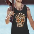 Halloween Costume Skull Boston Terrier Dog Lover For Men Women Kids Men Tank Top, Boston Terrier Halloween Tank Tops, gift for family, gift for coworker