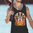 Halloween Retro Boston Terrier Men Tank Top, Boston Terrier Halloween Tank Tops, gift for family, gift for coworker