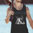 Love Is Boston Terrier Bostie Men Tank Top, gift for family, gift for coworker