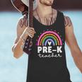Pre-K Teacher Cute Pre Kindergarten For Teachers Rainbow For Men Women Kids Men Tank Top, gift for family, gift for coworker