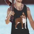 Red Boston Terrier Dog Men Tank Top, gift for family, gift for coworker