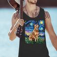 Red Heeler Starry Night Cattle Dog Colorful Art By Aja For Men Women Girls Kids Men Tank Top, gift for family, gift for coworker