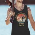 Vintage Best Boston Terrier Dad Ever Dog Father Father's Day Men Girls Kids Men Tank Top, Boston Terrier Dad Tank Tops, gift for family, gift for coworker