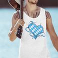 Bavarian Flag As Heart Blue Diamond Bavaria Men Tank Top, gift for family, gift for coworker