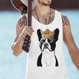 Boston Terrier Dog Wearing Crown For Men Women Girls Kids Men Tank Top, gift for family, gift for coworker