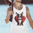 Boston Terrier Mom Dad Bostie Dog Lover Valentines Day Men Tank Top, Boston Terrier Mom Tank Tops, Boston Terrier Dad Tank Tops, gift for family, gift for coworker
