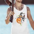 Boston Terrier Pumpkin Jack O Lantern Halloween Men Tank Top, Boston Terrier Halloween Tank Tops, gift for family, gift for coworker