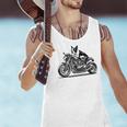 Cool Boston Terrier Riding a Motorcycle Biker Dog Lover For Men Women Kids Men Tank Top, Boston Terrier Riding Tank Tops, gift for family, gift for coworker