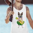 Hawaiian Boston Terrier Dog Pineapple Ukulele Summer For Men Women Girls Kids Men Tank Top, gift for family, gift for coworker