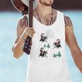Xmas Tree Santa Riding Boston Terrier Christmas Men Tank Top, Boston Terrier Christmas Tank Tops, Boston Terrier Riding Tank Tops, gift for family, gift for coworker