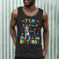 My Birthday Colorful Costume Boston Terrier Party Men Tank Top, novelty gifts, funny gifts