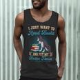 Boston Terrier American Gentleman Bibliophile Book Lover Men Tank Top, novelty gifts, funny gifts