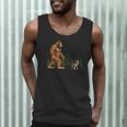 Boston Terrier Bigfoot Dog Walking Dog Mom Dad Kids Men Tank Top, novelty gifts, funny gifts