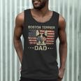 Boston Terrier Dad Dog Lovers American Flag 4th Of July For Women Men Men Tank Top, novelty gifts, funny gifts