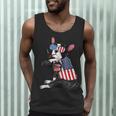 Boston Terrier Dog Merica 4th Of July Usa American Flag Men Men Tank Top, novelty gifts, funny gifts