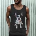 Boston Terrier Dog Motif Pet Art Boston Terrier Men Women Kids Men Tank Top, novelty gifts, funny gifts