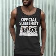 Boston Terrier Dog Official Sleep Pajamas Nightgown Men Tank Top, novelty gifts, funny gifts