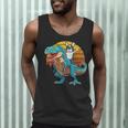 Boston Terrier Dog Riding Dinosaur T Rex Boys Men Tank Top, novelty gifts, funny gifts