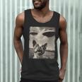 Boston Terrier Dog UFO Alien Extraterrestrial Selfie Men Tank Top, novelty gifts, funny gifts