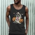 Boston Terrier Ghost Boo Halloween Costume Spooky Season Men Tank Top, novelty gifts, funny gifts