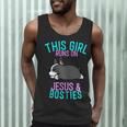 Boston Terrier This Girl Runs On Jesus And Boston Terriers Men Tank Top, novelty gifts, funny gifts