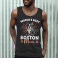 Boston Terrier Groovy World's Best Boston Mom Men Tank Top, novelty gifts, funny gifts